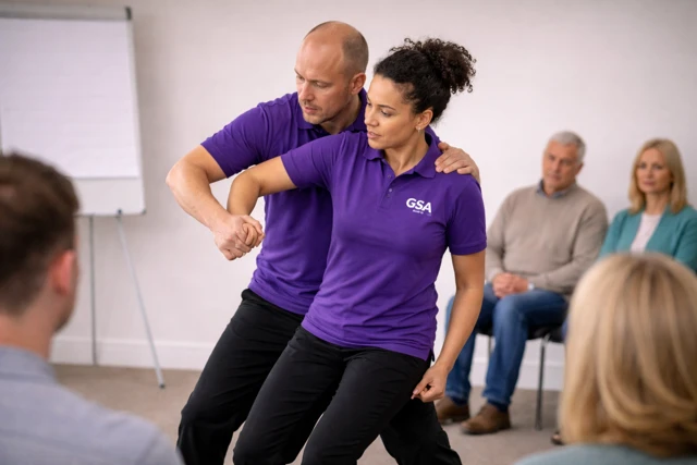 Two tutors demonstrate Breakaway skills