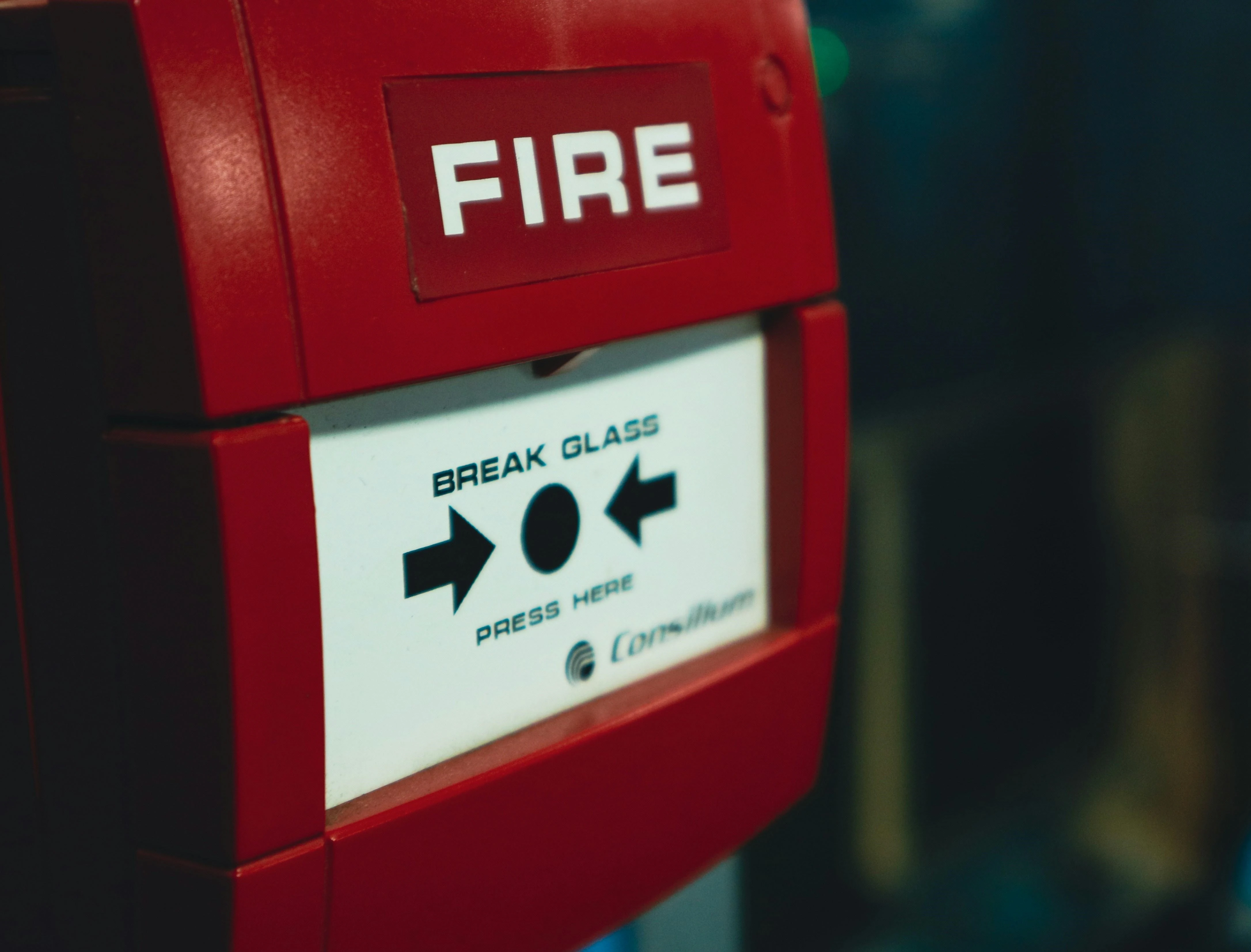 A picture of a fire alarm
