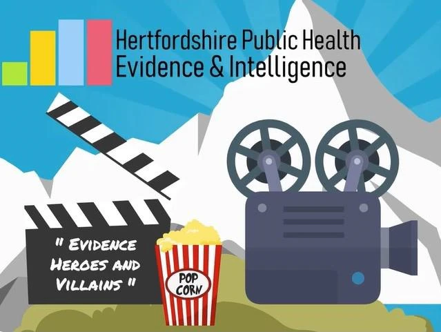 Graphic for the Evidence Heroes and Villains films