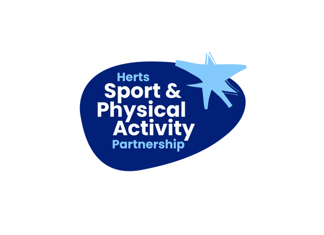 Herts Sport & Physical Activity Partnership blue logo