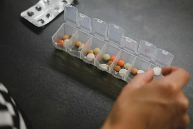 pills in a dosette box