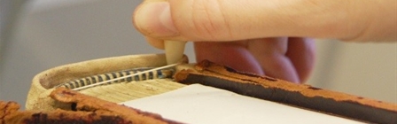 Book Binding Closeup