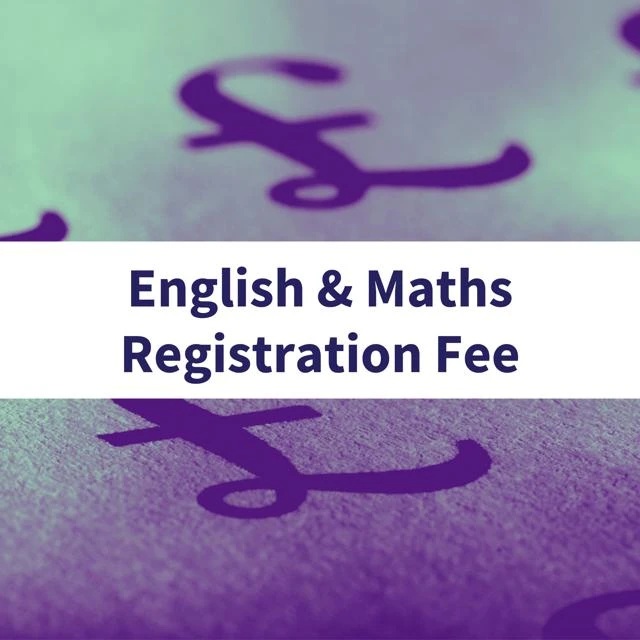 English & Maths Course registration fee