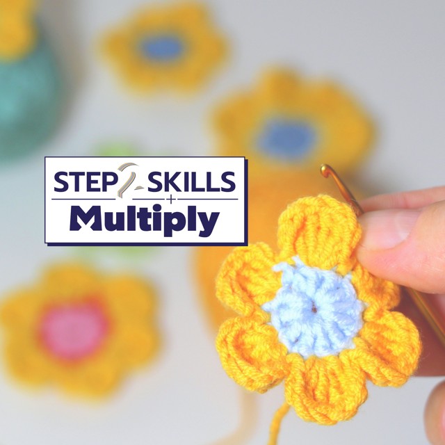 Mulitply - Crochet with Numbers Flower