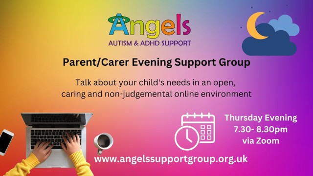 parent carer support group flyer