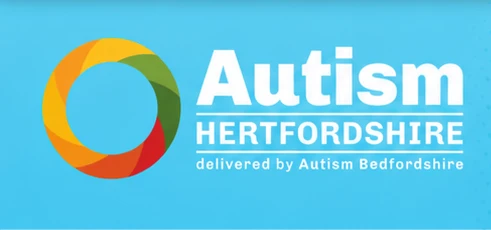 Autism Hertfordshire logo. 