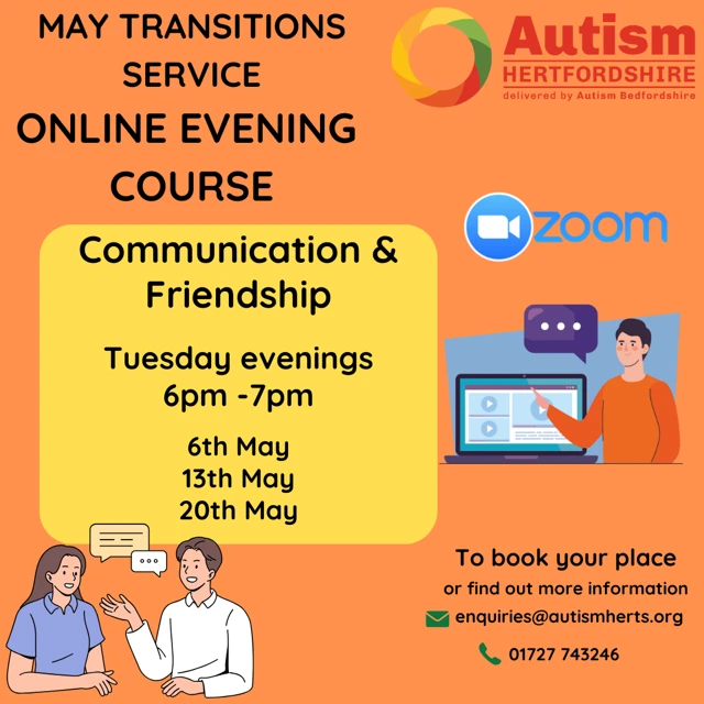 Communication and friendship course flyer