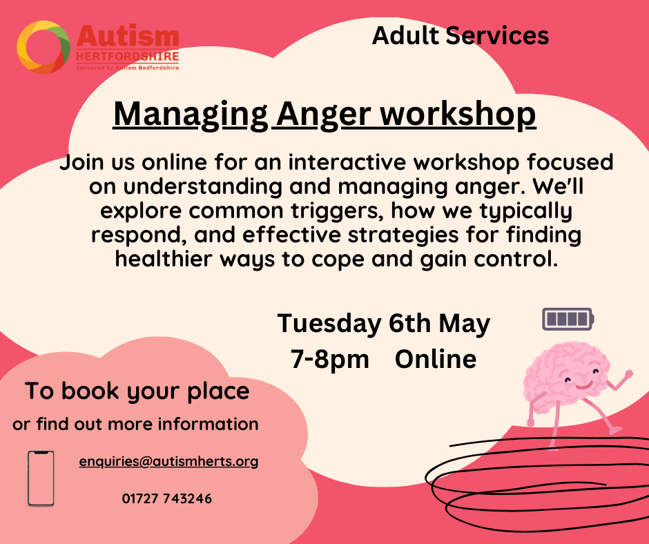Managing anger workshop flyer