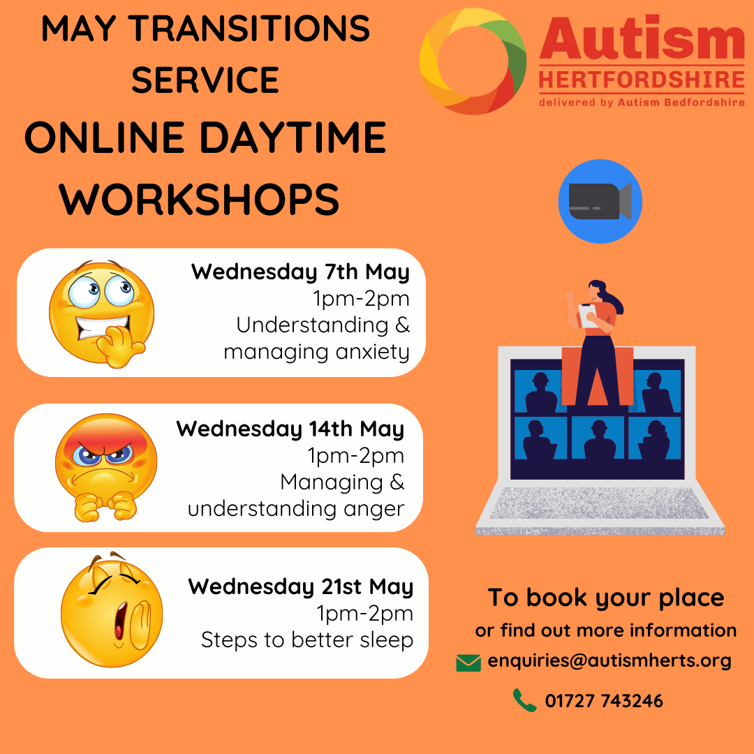 Transitions - online daytime workshops flyer
