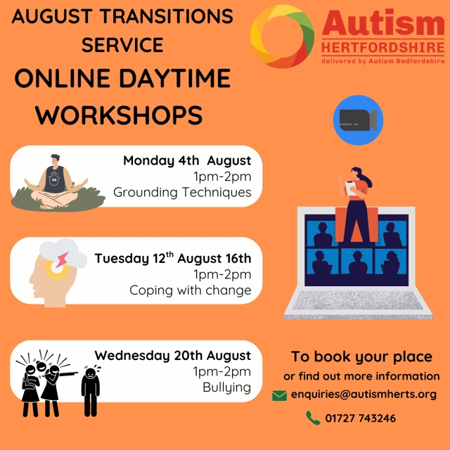 Online workshops flyer