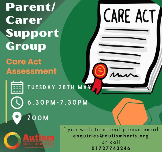Parent carer support group flyer 