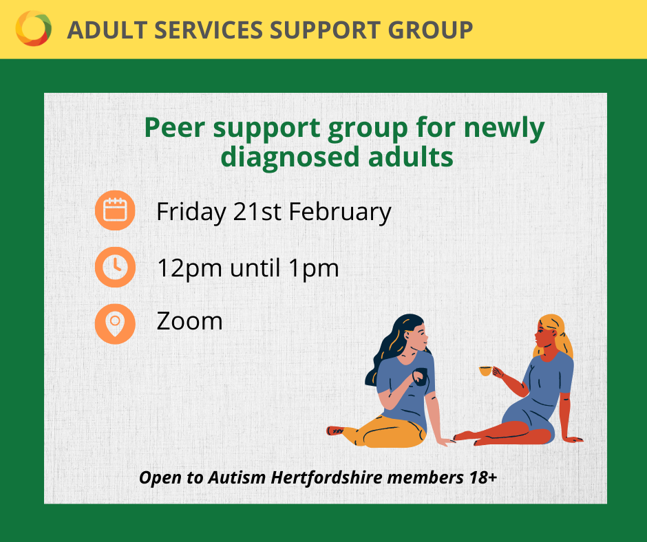 Flyer for peer support group