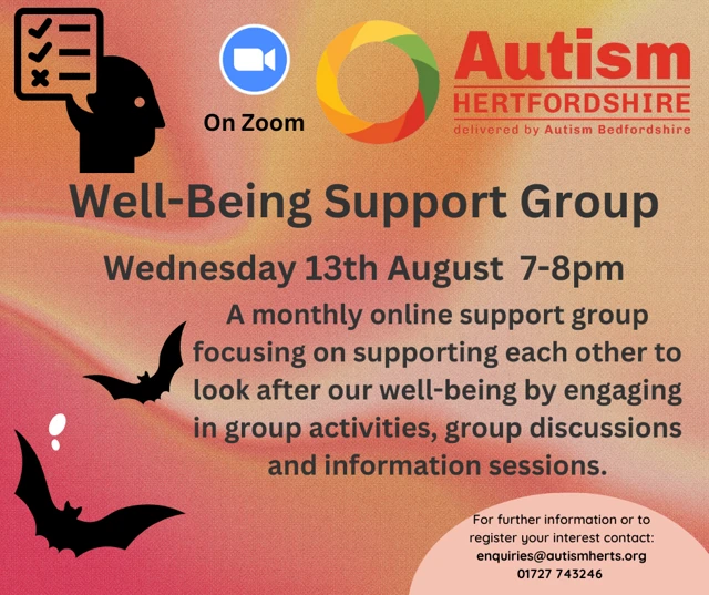 wellbeing support group flyer