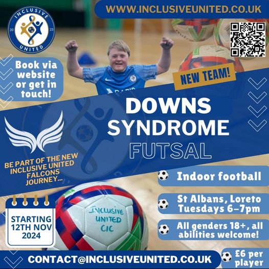 Flyer for Down Syndrome futsal 