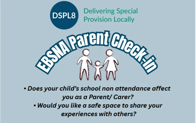 EBSNA Parent check-in poster