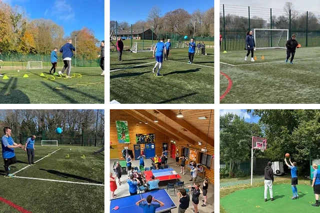 young people taking part in outdoor and indoor activities