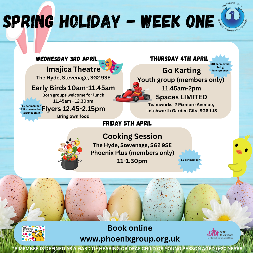 Flyer for Easter activities