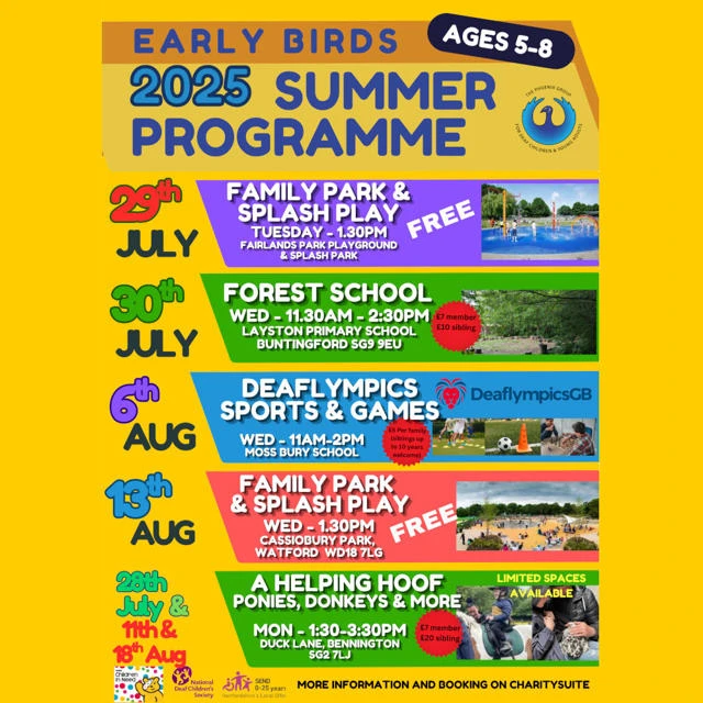 Summer programme for Early Birds Phoenix