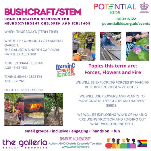 Potential Kids - Bushcraft flyer