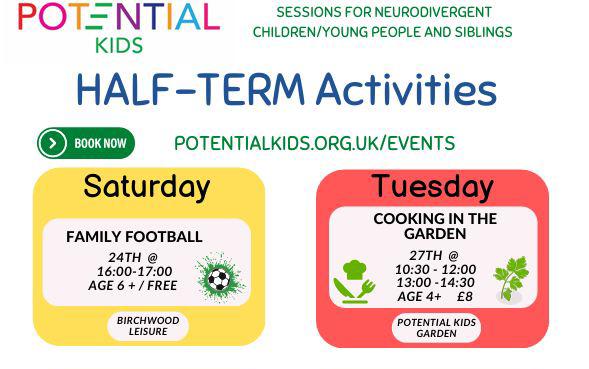 Flyer for PK half term activities