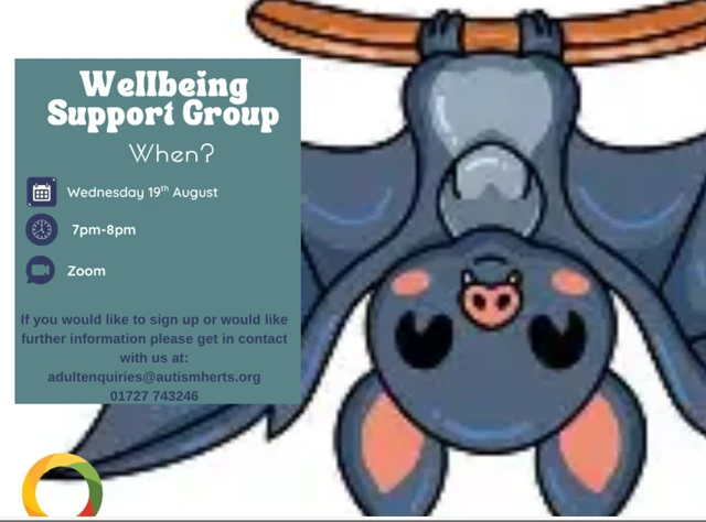 Flyer for event showing animated bat 