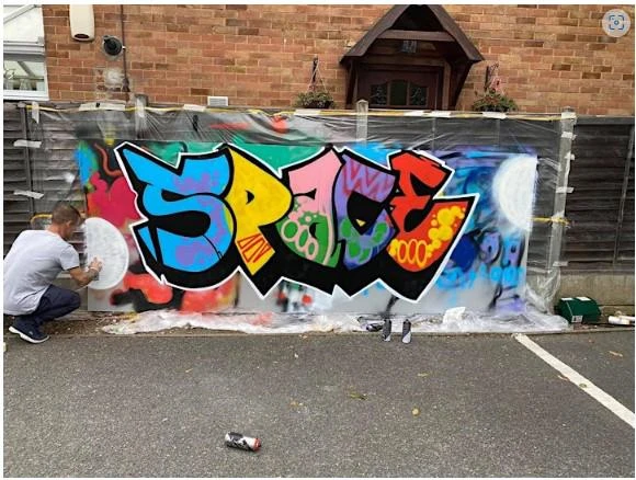 Graffiti on a wall