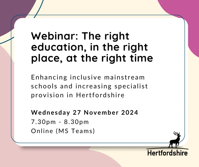 Webinar: the right education, in the right place at the right time