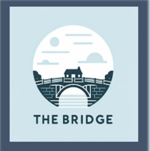 The Bridge logo showing picture of house on a bridge