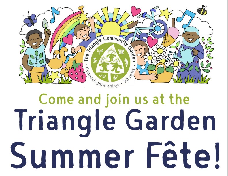 Triangle Garden Summer Fete poster